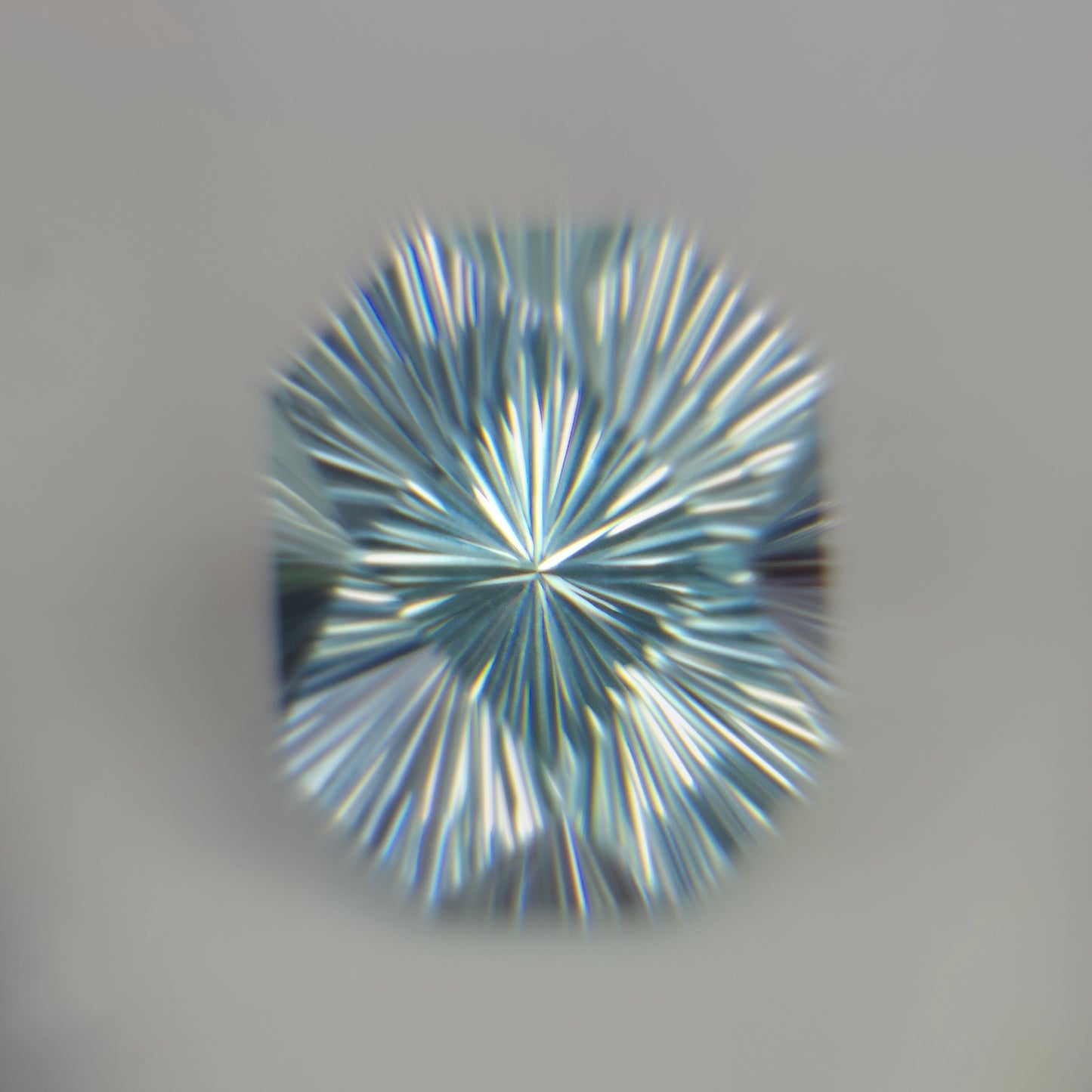 Sunburst Cut Aquamarine Gemstone: 3 Carat Icy Light Blue, 10mm