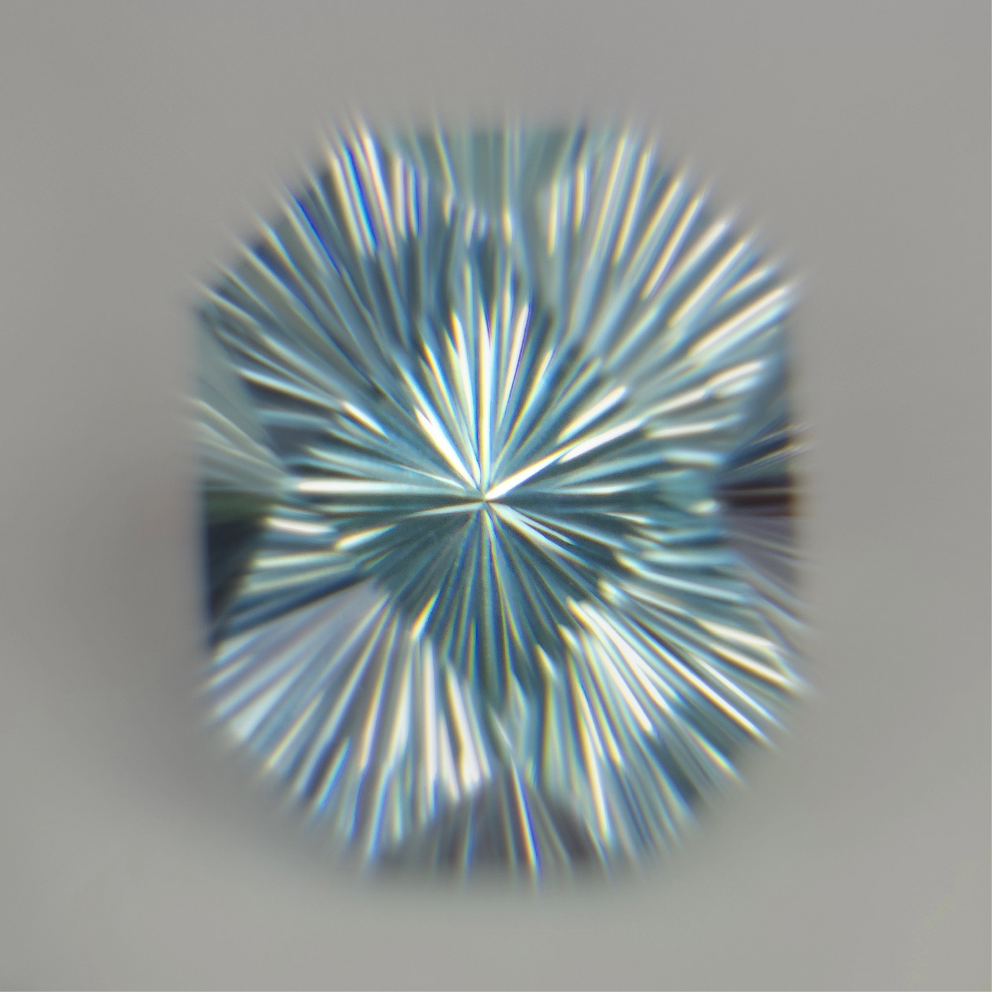 Sunburst Cut Aquamarine Gemstone: 3 Carat Icy Light Blue, 10mm
